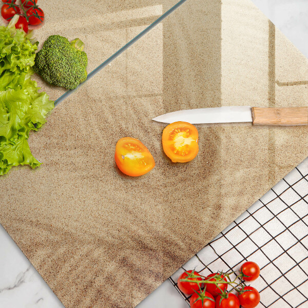 Üveg vágódeszka Tengerparti homokos nyaralás