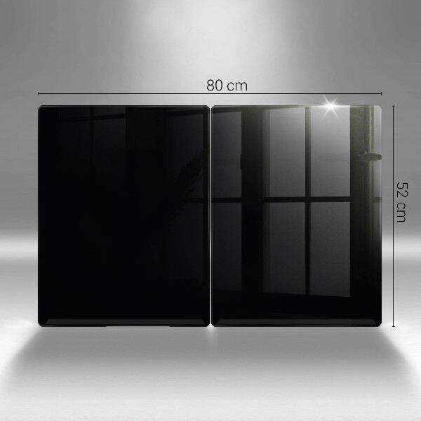 Üveg vágódeszka Fekete szín