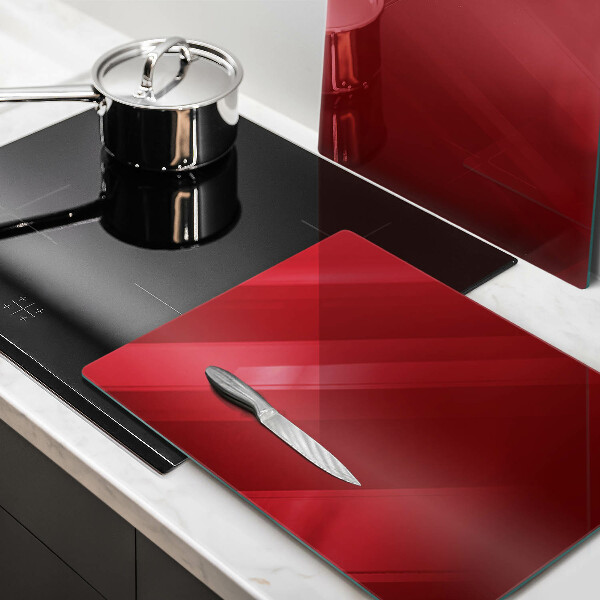 Üveg vágódeszka piros szín