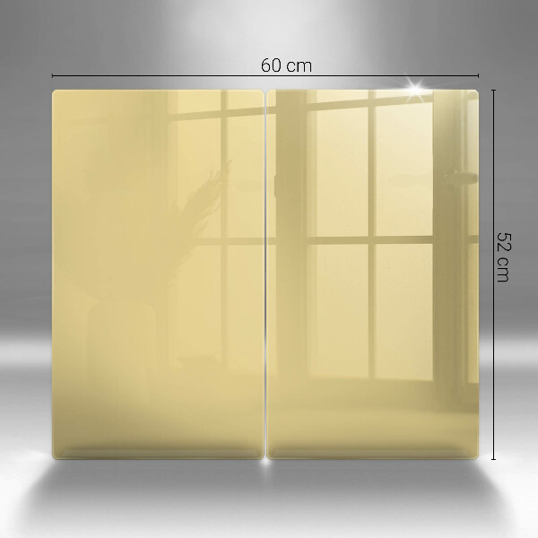 Üveg vágódeszka Sárga