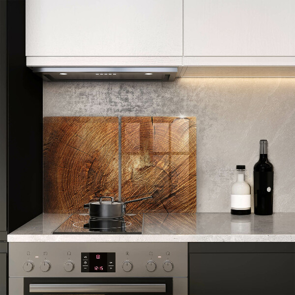 Üveg vágódeszka A fa fa erezete