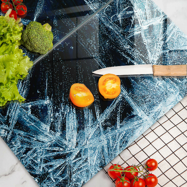 Üveg vágódeszka Éles jég szerkezete