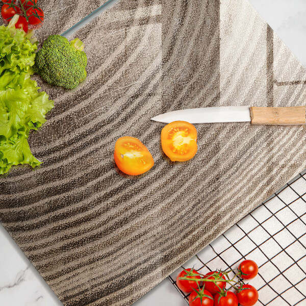 Üveg vágódeszka Fa gyűrűk