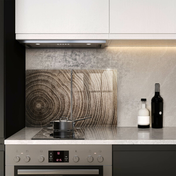 Üveg vágódeszka Fa gyűrűk