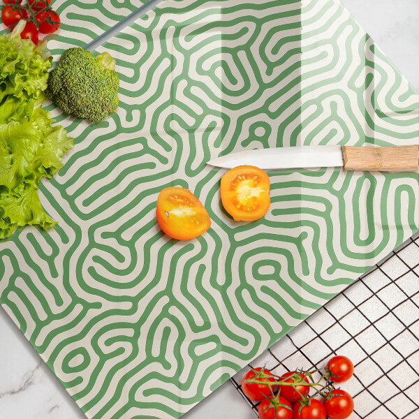 Üveg vágódeszka Absztrakt vonalak