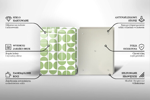 Üveg vágódeszka Boho formák mintája