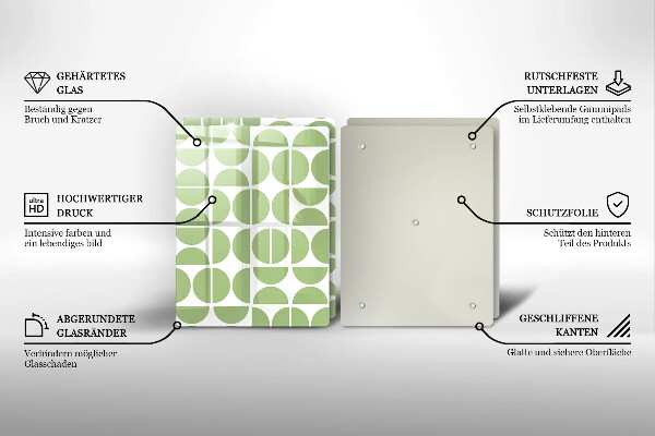 Üveg vágódeszka Boho formák mintája