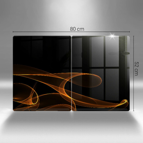 Üveg vágódeszka Absztrakt vonalak