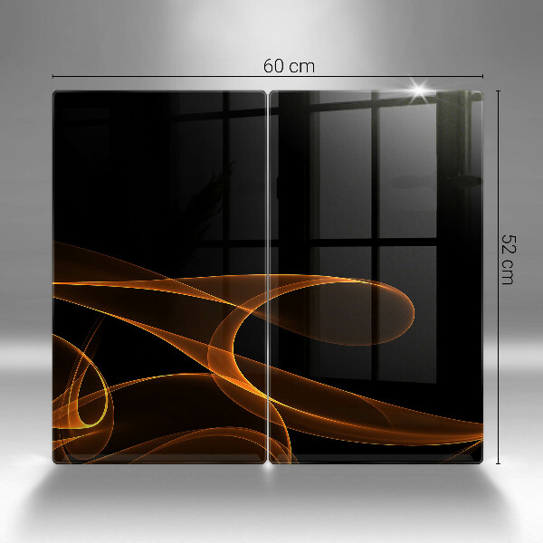 Üveg vágódeszka Absztrakt vonalak