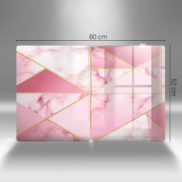 Üveg vágódeszka Geometrikus márvány