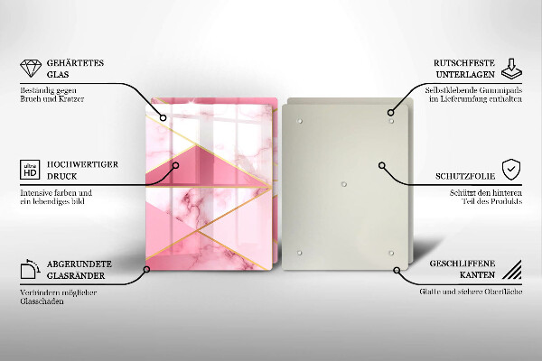 Üveg vágódeszka Geometrikus márvány