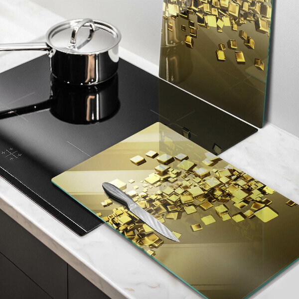 Üveg vágódeszka Absztrakt 3D geometria