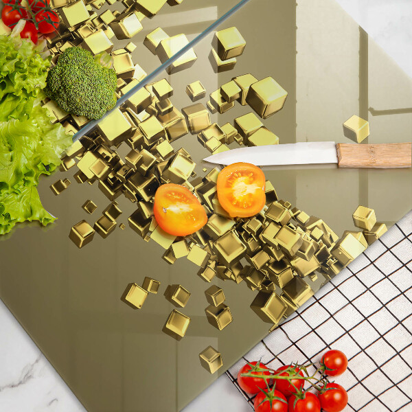 Üveg vágódeszka Absztrakt 3D geometria