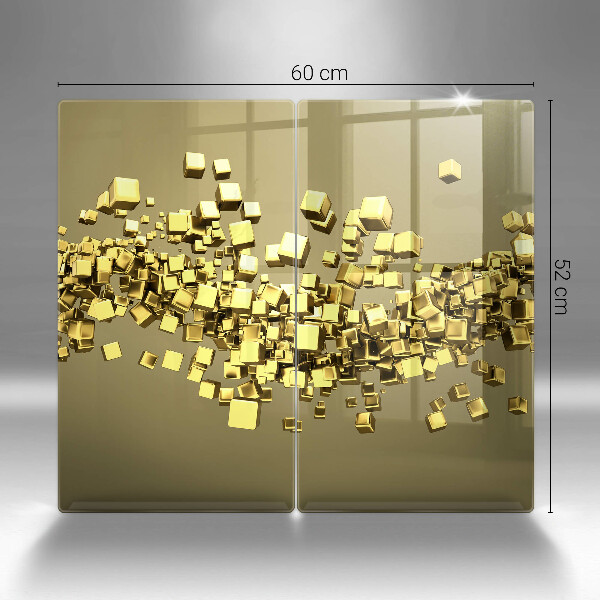 Üveg vágódeszka Absztrakt 3D geometria