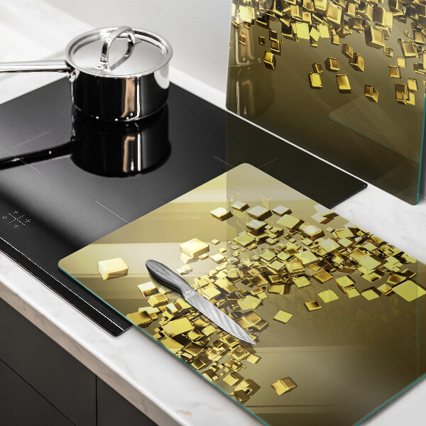 Üveg vágódeszka Absztrakt 3D geometria