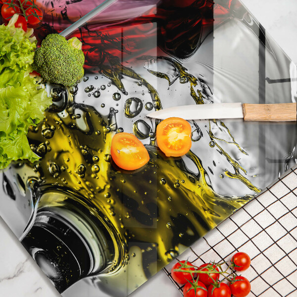 Üveg vágódeszka Pohár bor