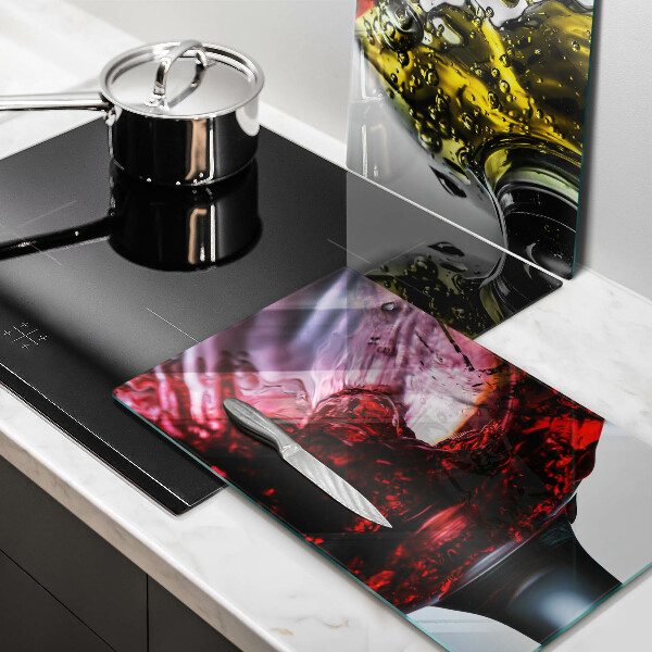 Üveg vágódeszka Pohár bor