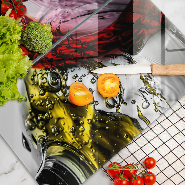 Üveg vágódeszka Pohár bor