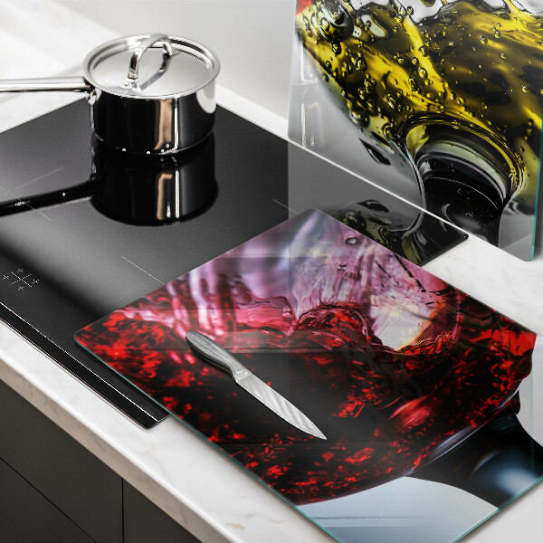 Üveg vágódeszka Pohár bor