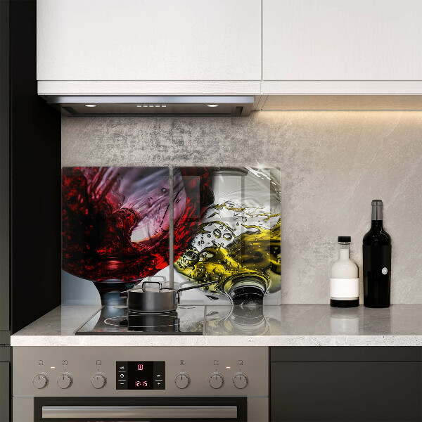 Üveg vágódeszka Pohár bor