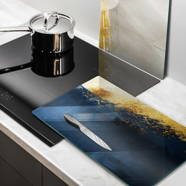 Üveg vágódeszka Arany absztrakció