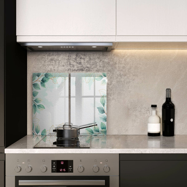 Üveg vágódeszka Festett levelek