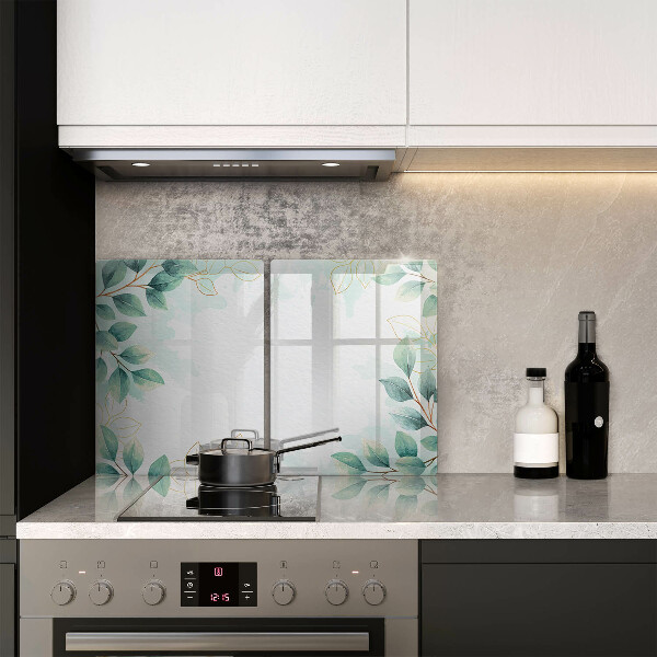 Üveg vágódeszka Festett levelek