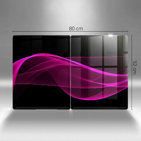 Üveg vágódeszka Rózsaszín absztrakció