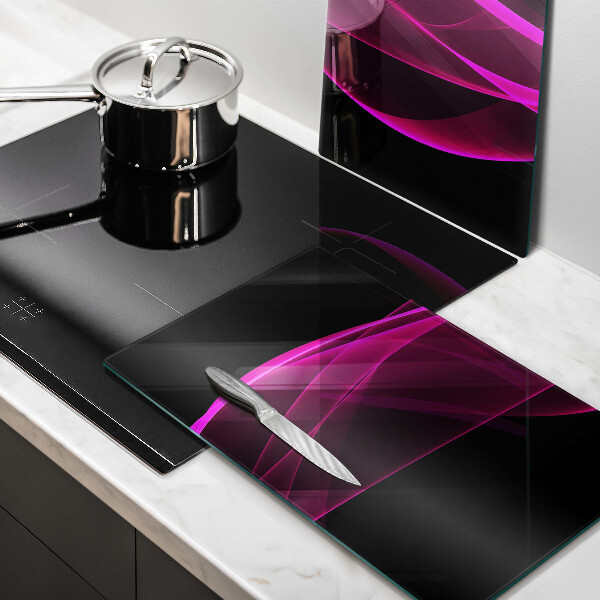Üveg vágódeszka Rózsaszín absztrakció