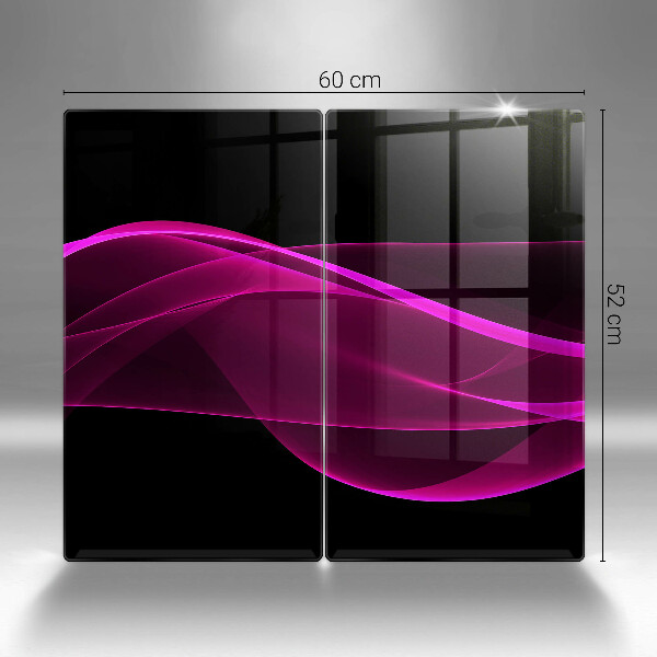 Üveg vágódeszka Rózsaszín absztrakció