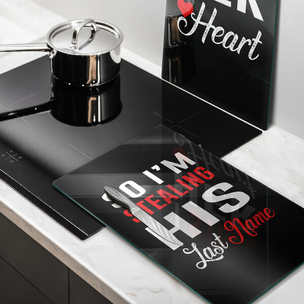 Üveg vágódeszka Felirat mondat minta