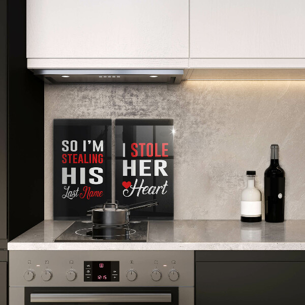 Üveg vágódeszka Felirat mondat minta