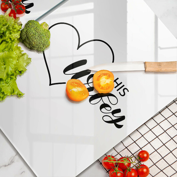 Üveg vágódeszka Felirat mondat minta