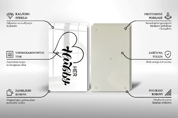 Üveg vágódeszka Felirat mondat minta