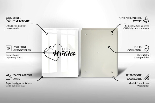 Üveg vágódeszka Felirat mondat minta