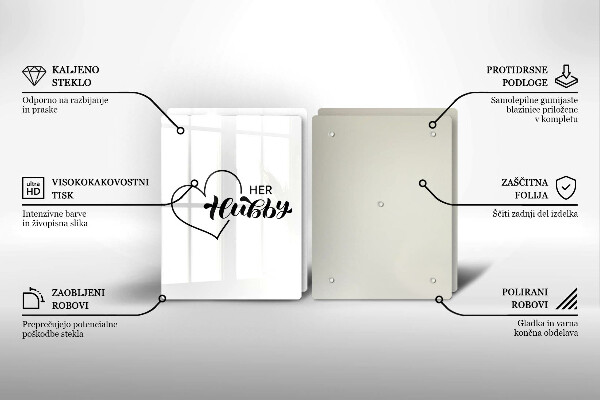 Üveg vágódeszka Felirat mondat minta