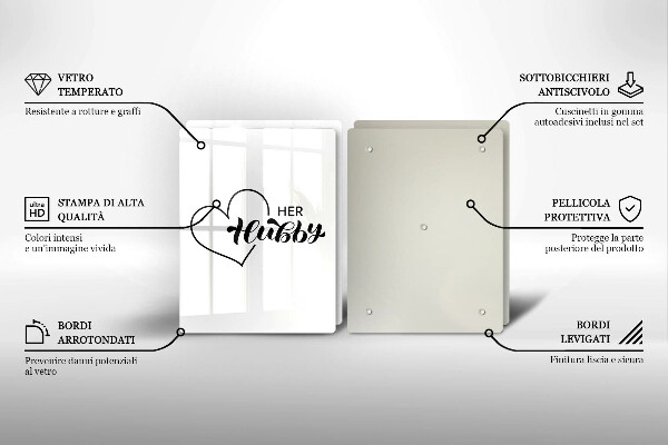Üveg vágódeszka Felirat mondat minta