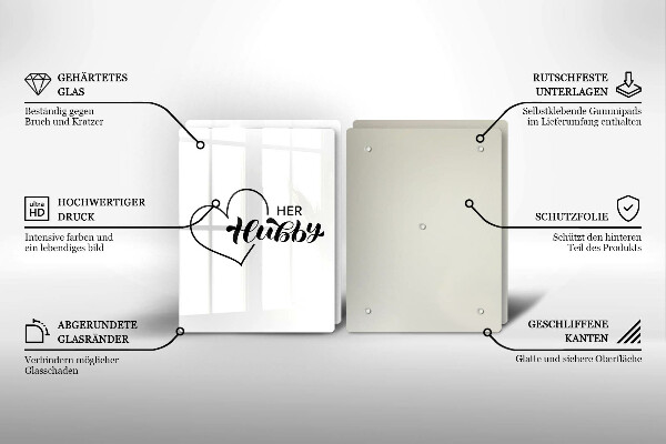 Üveg vágódeszka Felirat mondat minta