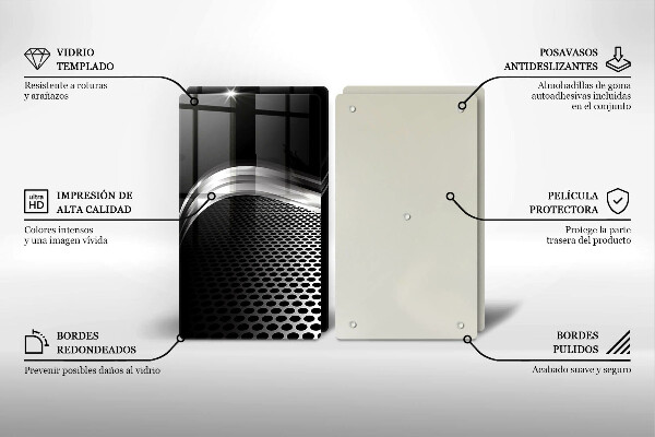 Üveg vágódeszka Fém szerkezet