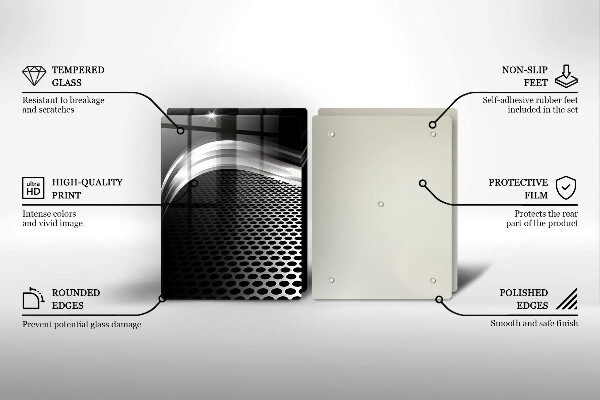 Üveg vágódeszka Fém szerkezet