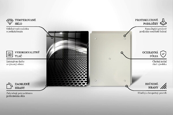 Üveg vágódeszka Fém szerkezet