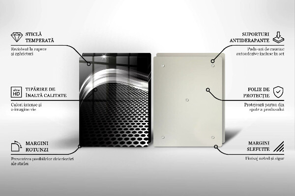 Üveg vágódeszka Fém szerkezet