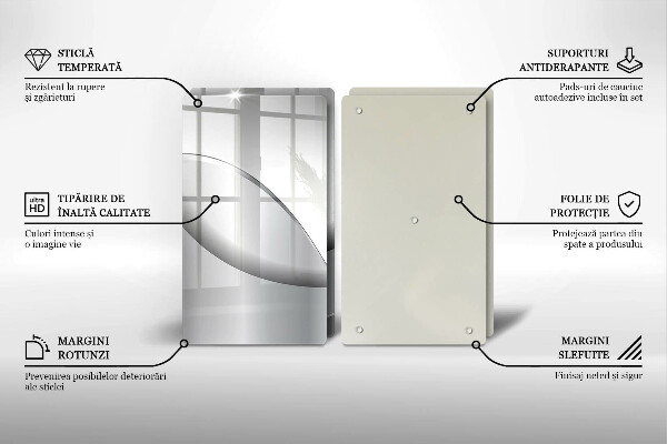 Üveg vágódeszka Absztrakt vonalak tervezése