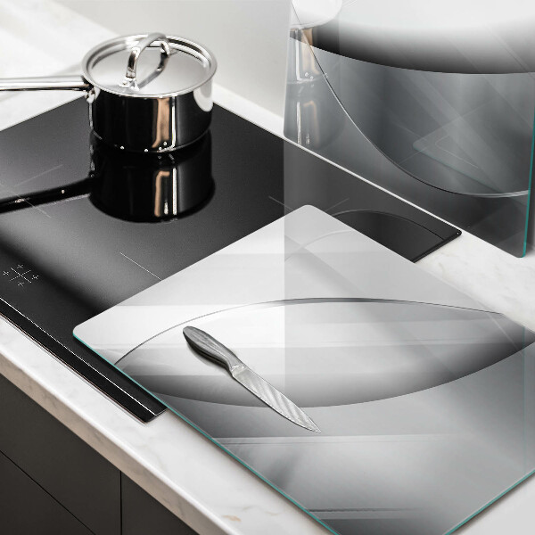 Üveg vágódeszka Absztrakt vonalak tervezése