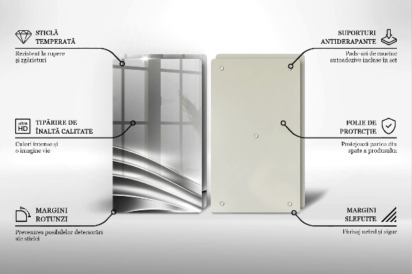 Üveg vágódeszka Fém szerkezet