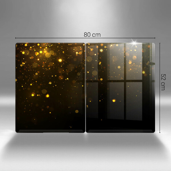 Üveg vágódeszka Arany csillogás