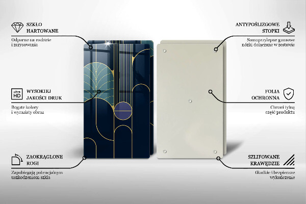 Üveg vágódeszka Absztrakt téma