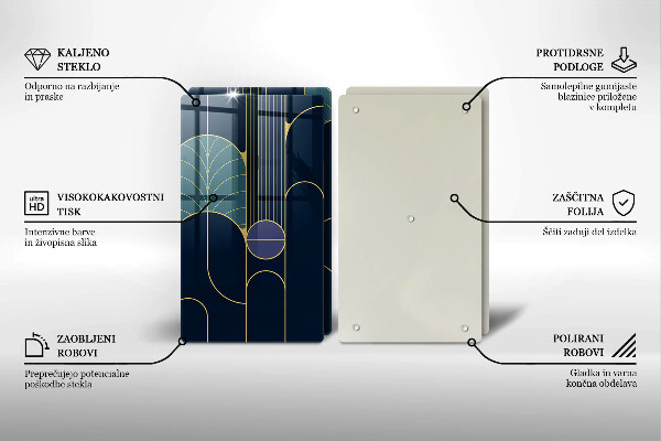 Üveg vágódeszka Absztrakt téma