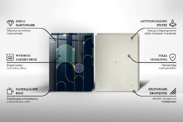 Üveg vágódeszka Absztrakt téma