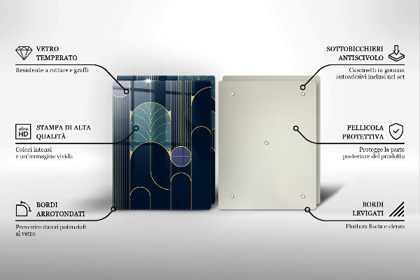 Üveg vágódeszka Absztrakt téma